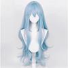 Высокое качество Аянами Рей косплей парик EVA длинные светло-голубые волнистые термостойкие парики из синтетических волос