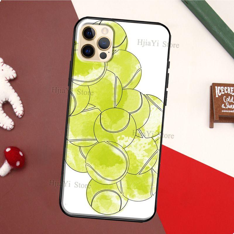 Теннисная ракетка Теннисный мяч Чехол из ТПУ Для iPhone 11 14 Pro Max 12 13 mini X XS Max XR 5S SE 2020 6S 7 8 Plus Задняя крышка