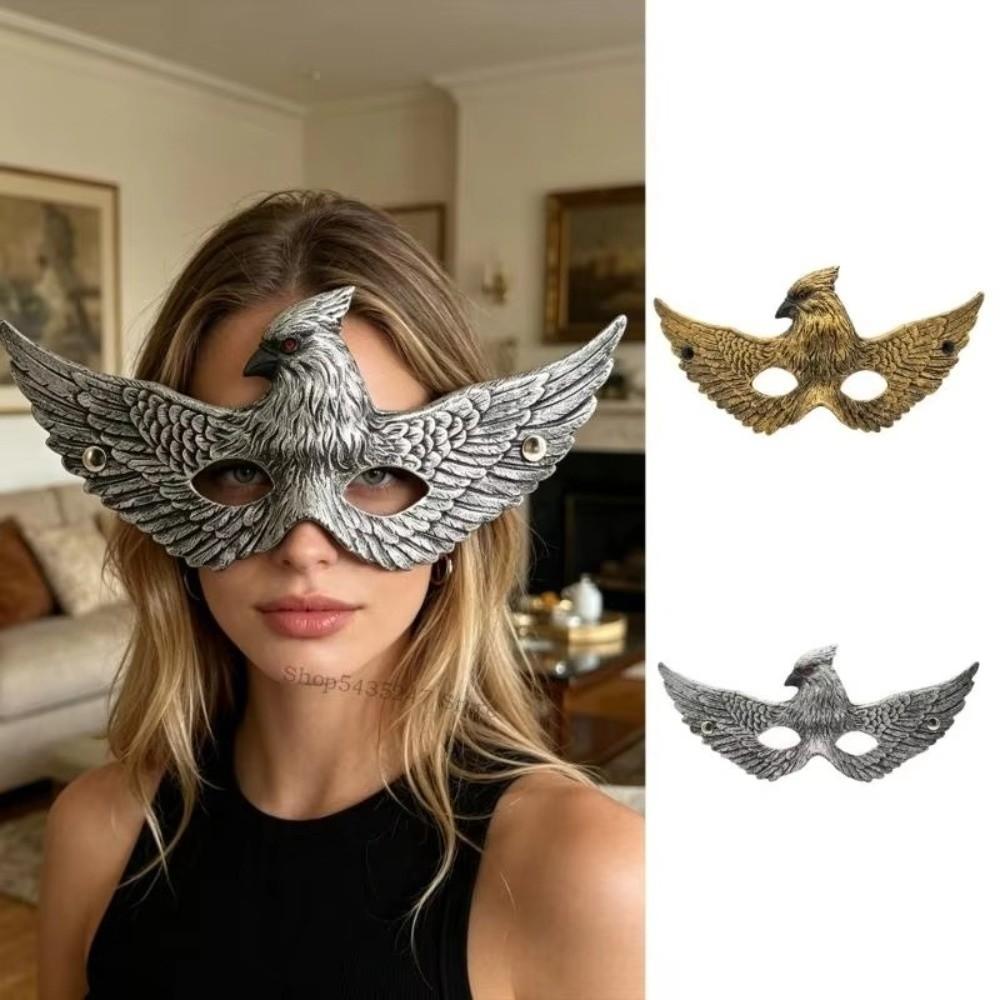 Gothic Halloween 3D Eagle Mask Vintage Spread Wing Eagle Mask Masquerade Ball