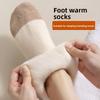 Женские осенне-зимние флисовые толстые теплые кашемировые хлопковые носки, теплые для ног, флисовые снежные носки до середины икры