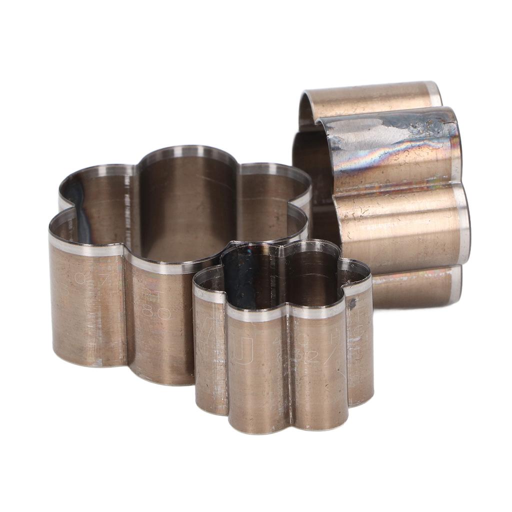 3 Pcs Flower Shaped Leather Cutter 30 40 50mm Alloy Steel Leather Cutting Die Punch Mold for DIY
