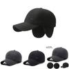 Modern Ear-guarding Baseball Cap For Men With Cotton Material For Winter Fashion Needs