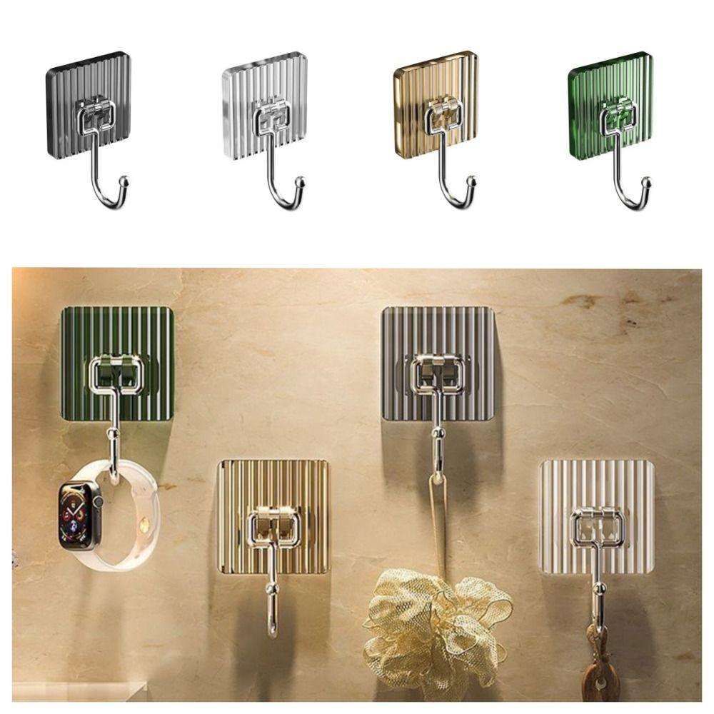 5 шт. настенный крючок самоклеящиеся водонепроницаемые крючки для ванной комнаты подвесной квадратный крючок для ключей фурнитура для ванной комнаты