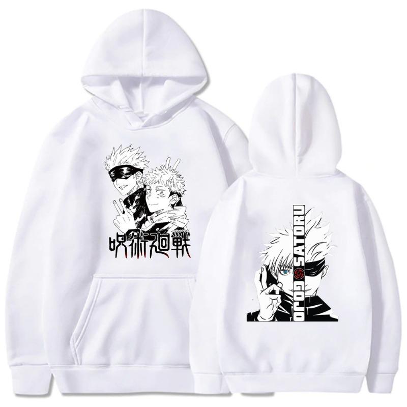 Худи Юдзи Итадори Jujutsu Kaisen Модный дизайн Мужская Женская Толстовка Флис Оверсайз Для пар Уличная одежда Худи