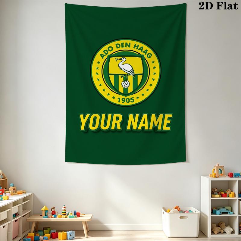 Custom Name Ado Den Haag Wall Tapestry Aesthetic Wall Hanging Printed Fabric Blanket Decorative Tapestries for Bedroom Living Room Home Decor