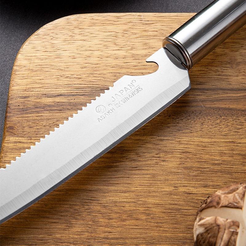 2022 Новый фруктовый нож Многофункциональный нож для чешуи рыбы Многофункциональный фруктовый нож из нержавеющей стали Складной фруктовый нож с пластиковой ручкой для барбекю