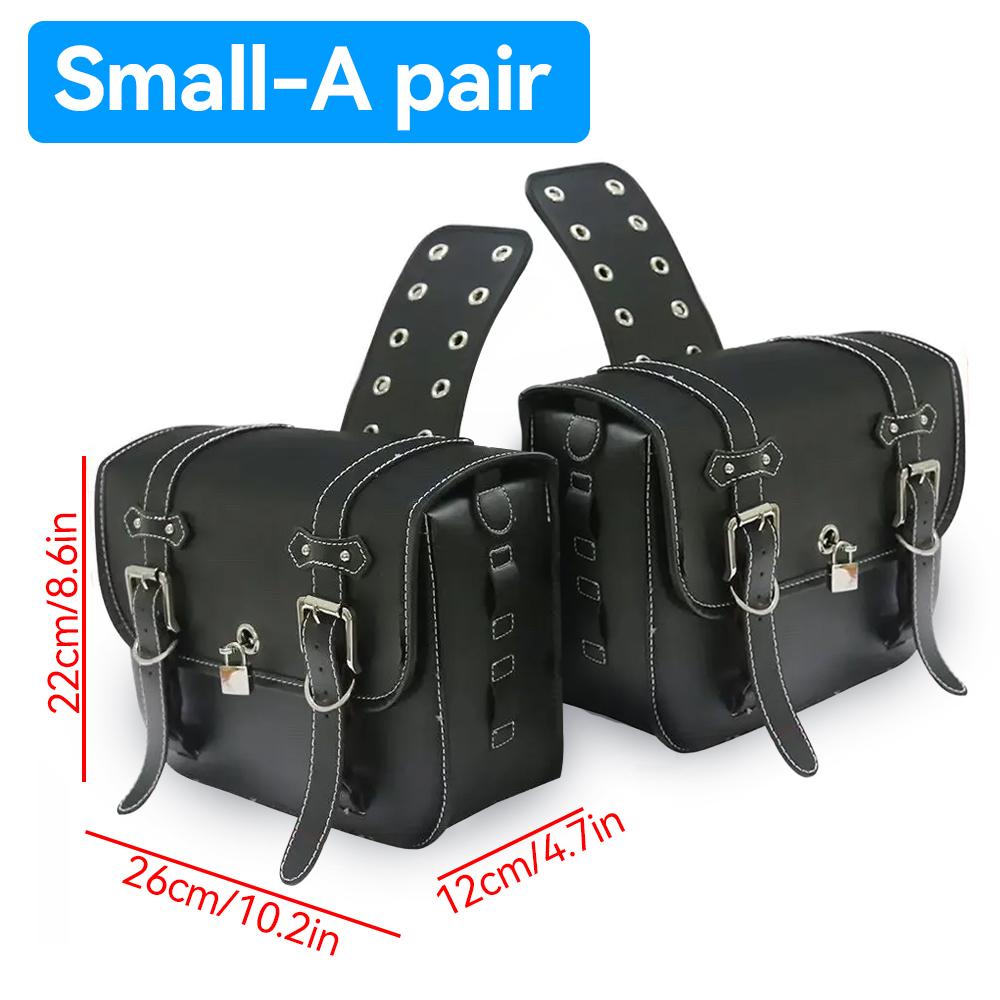 1 пара седельных сумок для мотоцикла, большая вместимость, боковые сумки для мотоцикла, инструмент для хранения для Honda/Yamaha/Suzuki, для большинства мотоциклов