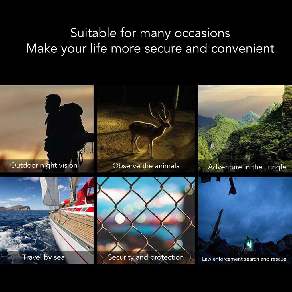 Night Vision Monocular Infrared Night Vision Camcorder for Hunting Monitoring Observation