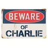 Exclusive Vintage 3D “Beware” Metal Sign - Premium Quality Metal with Eye - Catching 3D Design, Ideal Wall