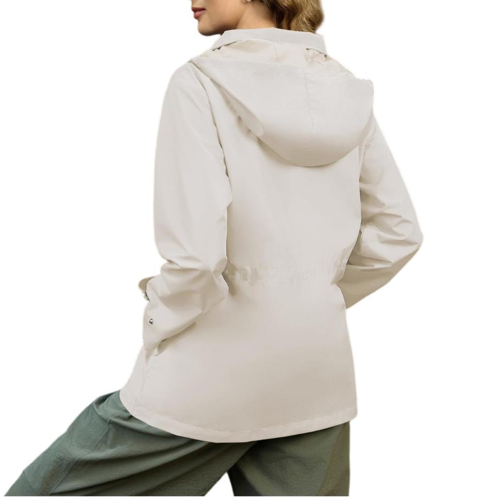 Женская однотонная ветровка с капюшоном и длинными рукавами, спортивная ветровка для альпинизма, куртка и топ