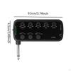 Mini Portable Bass Headphone Amp Plug and Play Small Silent Lightweight Built-in 3 Effects for Live