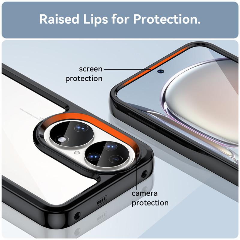 Для Huawei P50 Чехол Huawei P50E 4G Чехол Цветной Мягкий Край Силиконовый Прозрачный Ударопрочный Бампер Для Huawei P50 P50E 4G Чехол