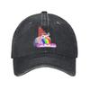 Vintage Gnome Gravity Falls Rainbow Cartoon Baseball Cap Men Women Denim Outdoor Summer Adjustable Fit Caps Hat