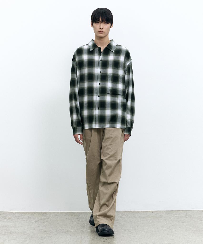 INSILENCE Vintage Print Military Pants Sand Beige