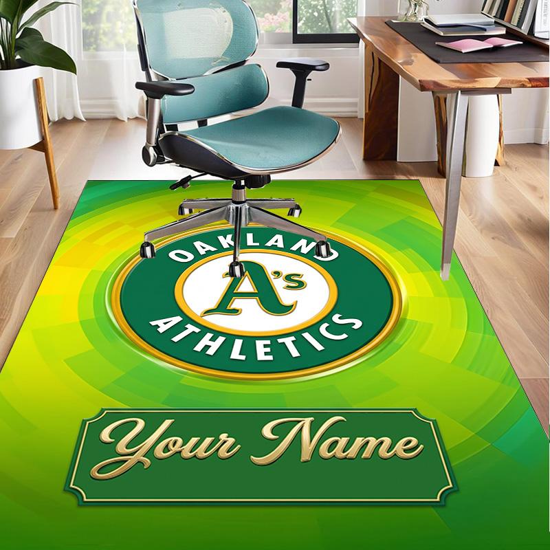 Custom Name Rug Oakland Team Area Rug Suitable for Indoor And Outdoor,Carpets for Homes, Offices,Living Rooms,Home Decor,Christmas Gift