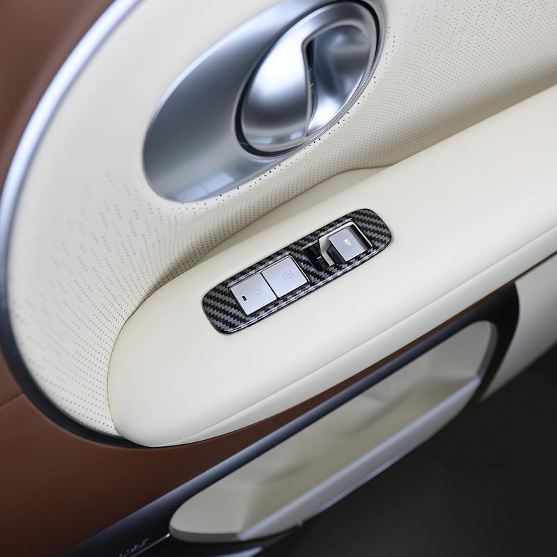 For Hyundai IONIQ 9 LHD ABS Front Window Button Cover Trim Door Armrest Panel Decorative Frame Interior Car Styling Accessories
