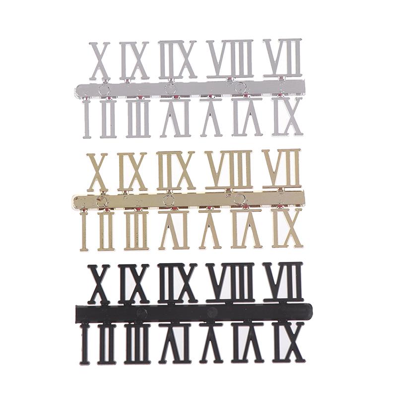 1 Set Roman Numeral Diy Digital Replacement Gadget Repair Clock Parts