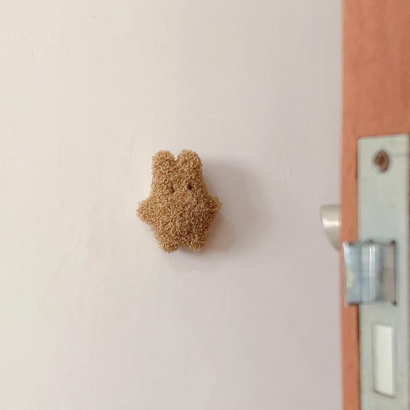 Ins Корейский медведь Детская комната Дверь Задняя ручка Бесшумная анти-столкновения Наклейка Подушка Противоударный Защитник Стены Дверной Ограничитель