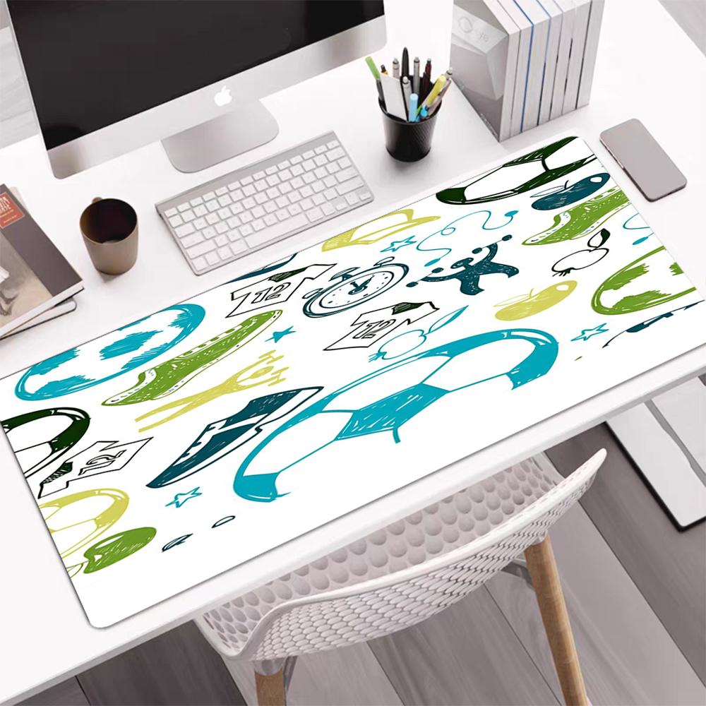 Soccer Theme Mouse Pad, Non Slip Rubber Base, Multifunctional Office & Home Decor, Perfect for Workspace Personalization.