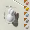 Little Rabbit Ceramic Pull Handle for Wardrobes/Cabinets/Drawers 5 Colors Single-hole Cabinet Door Drawer Furniture Handle