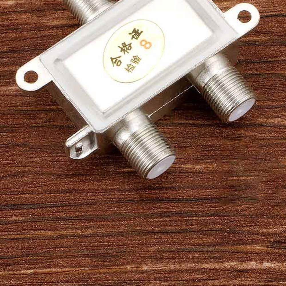 MHz Video Equipment 2 Way Coaxial Cable Splitter Signal Split Satellite TV Receivers TV Antenna
