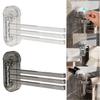 Rotating Suction Cup Towel Rack Multi-poles Bathroom Towel Rod Fashion Clear Clothes Hanger Home