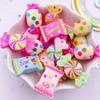 10pcs Mixed Resin Mini 3D Sweet Colorful Dot Candy Flatback Cabochon Simulation Foods Scrapbook DIY Figurines Accessories Decor Crafts