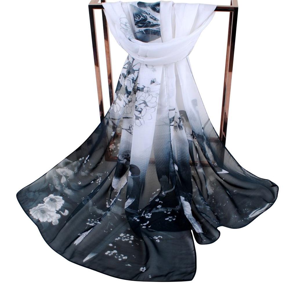 Big Size Shawl Silk Breathable Scarf Fashion Muslim Headband Women