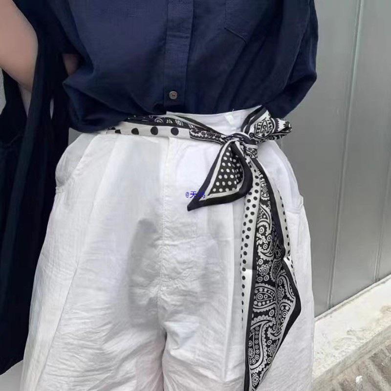 Women's Polka Dot Cashew Long Scarf Belt – 2025 Waist & Neck Accessory