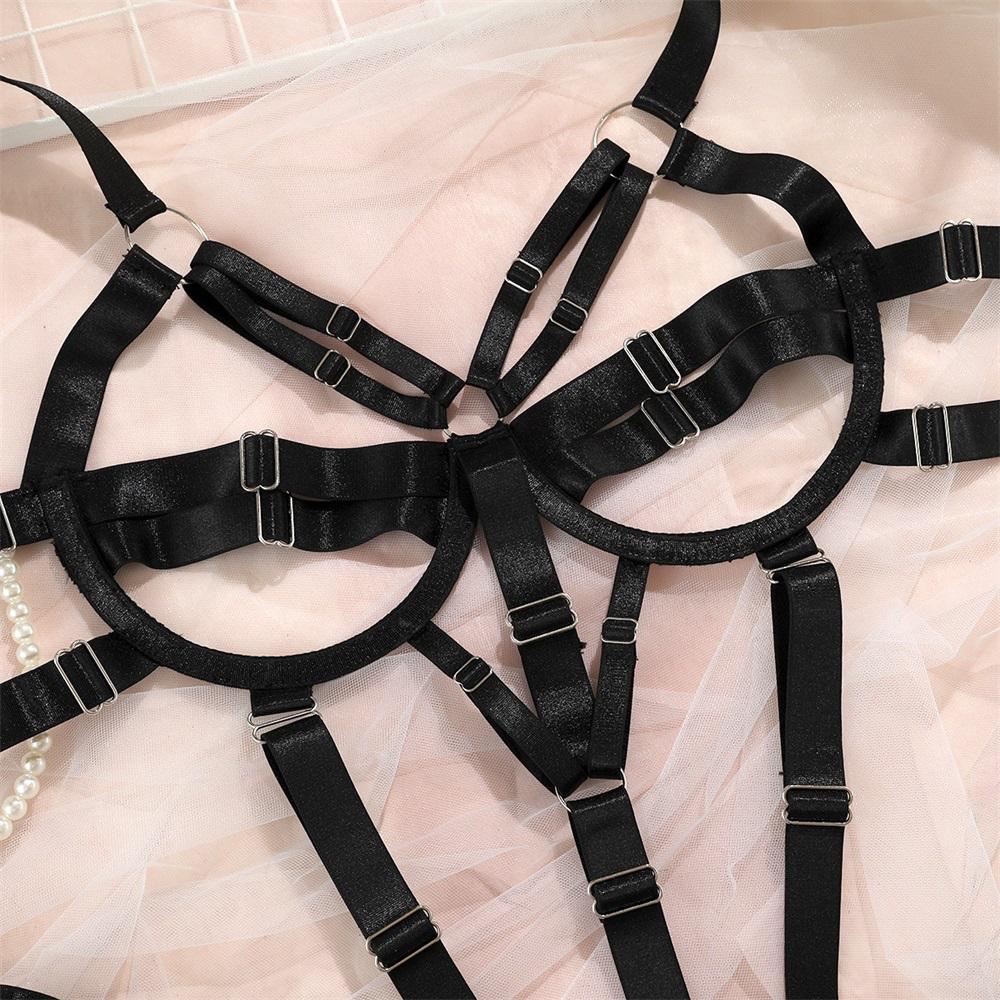 Aduloty Женское сексуальное боди Тедди, летнее эротическое белье с открытой перспективой, черный бюстгальтер на косточках с искушением, комплект нижнего белья