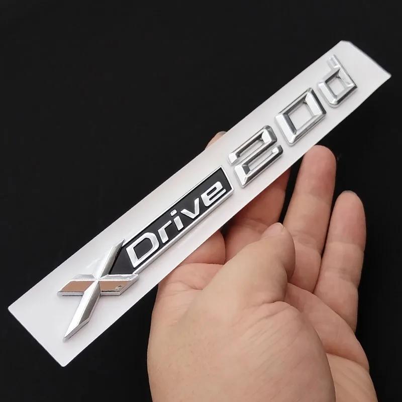 3D ABS XDrive 20d 23d 25d 30d 35d 40d 45d 50d 55d 20i 25i 30i GT X1 X3 X5 X6 Car Rear Trunk Emblem Sticker for BMW Accessories tu2