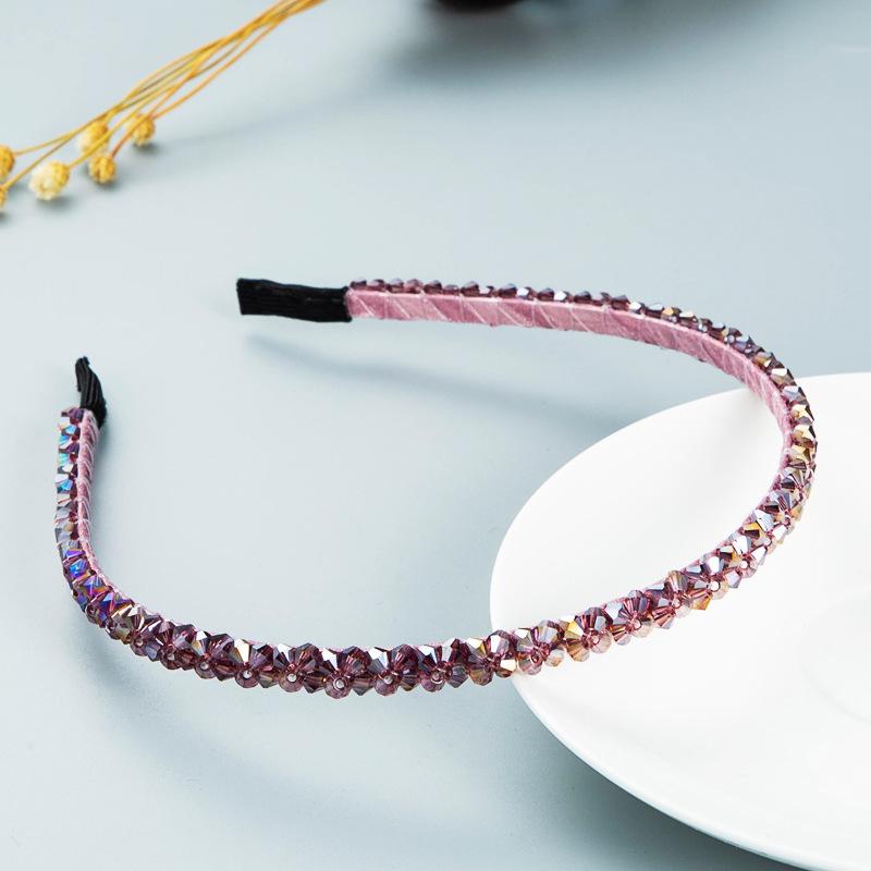 Женская повязка для волос с милым темпераментом и кристаллами, пряжка для головы, стразы, тонкая повязка на голову, головной убор