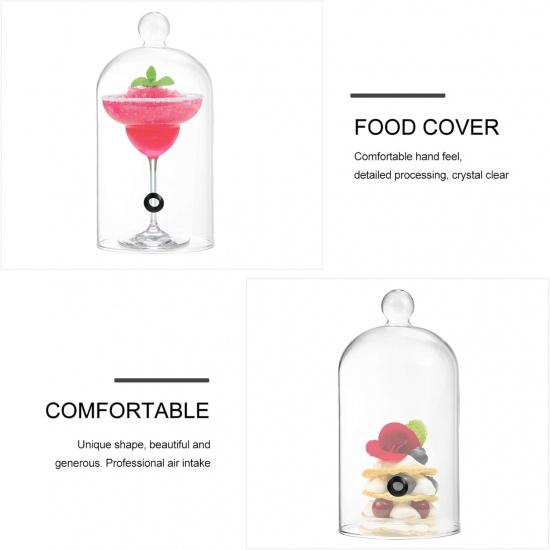 DOITOOL Smoking Cloche Dome Cover Glass Food Cover for Smoke Infuser Smoker Smoking Infusion Plates Bowls and Glasses