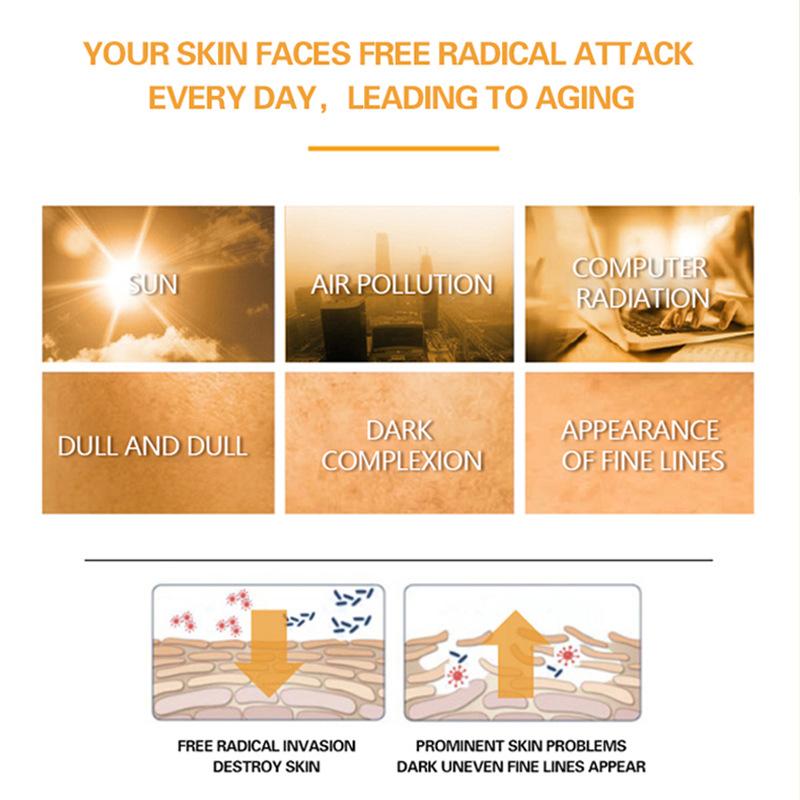 Витамин С Сыворотка Подтягивающая Эссенция Смягчает Кожу и Улучшает Эластичность Уход За Женской Кожей