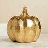 Indoor Modern Pumpkin Fall Decor Shiny Vivid Color Holiday Party Elegant Tabletop Decoration Resin Artificial Pumpkin