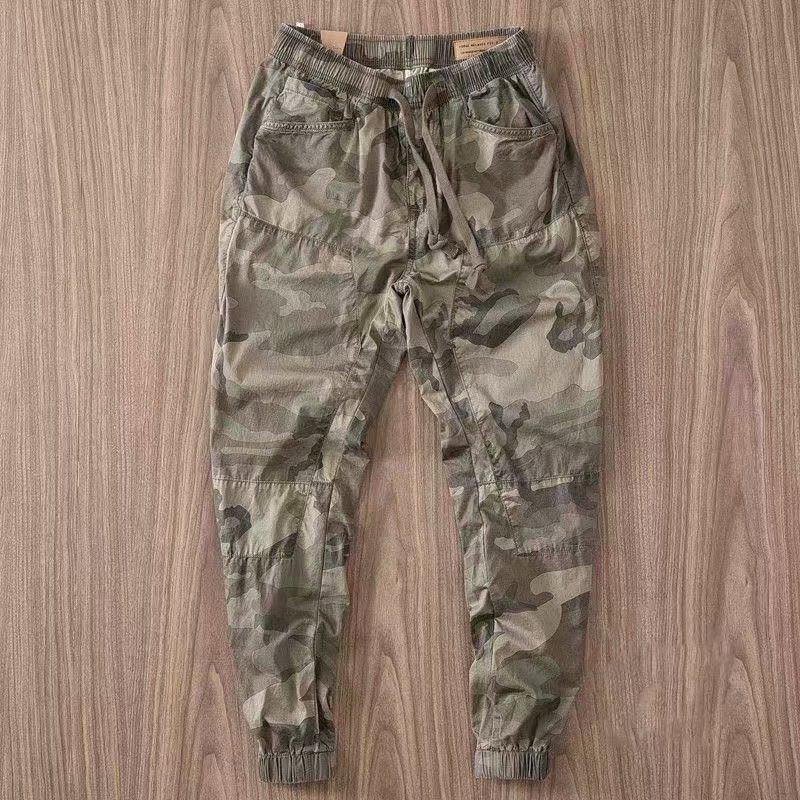 Мужские рабочие брюки свободного кроя с камуфляжным принтом — прочные, износостойкие для сварщиков и строителей
