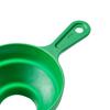Силиконовая кухонная воронка складная многофункциональная с широким горлом зеленая
