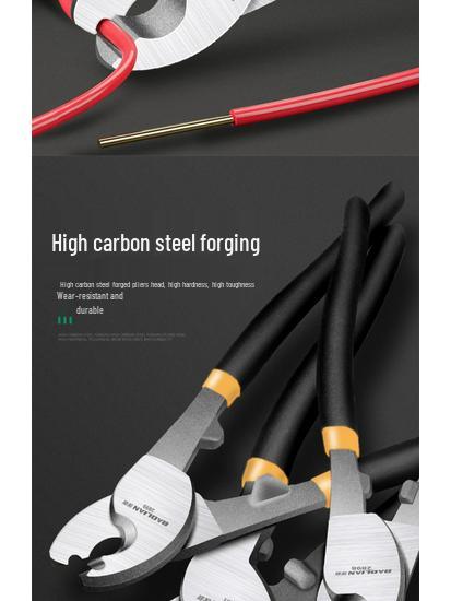 Многофункциональные электрикские клещи Crescent: Кусачки для кабеля, Стриппер для проводов, Ножницы и Скручиватель.