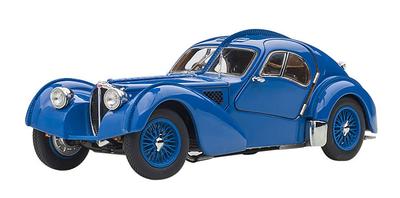AUTOart Bugatti Type 57SC Atlantic 1938 Спицованное колесо Готовое изделие 50947 1/43 Синий/Проволока