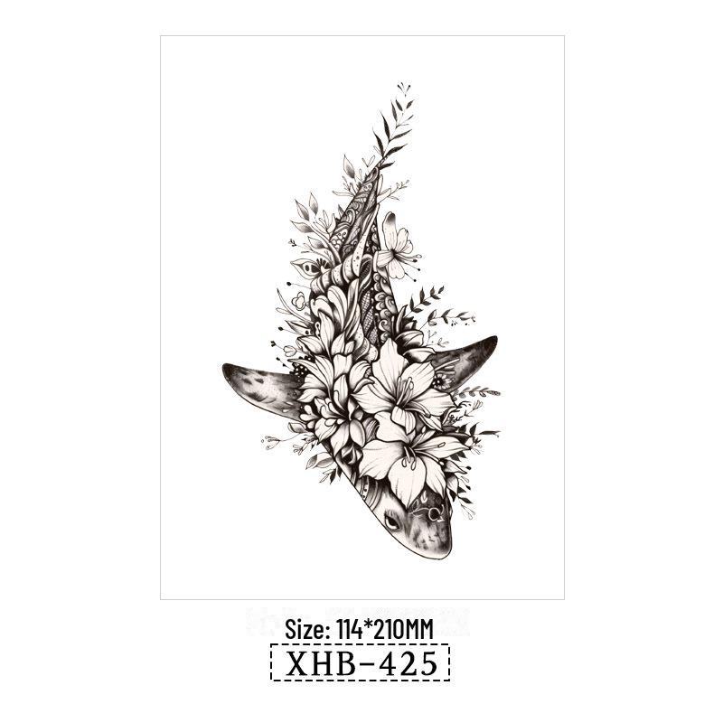 3D реалистичные временные татуировки-наклейки с изображением бабочек, тигров и змей