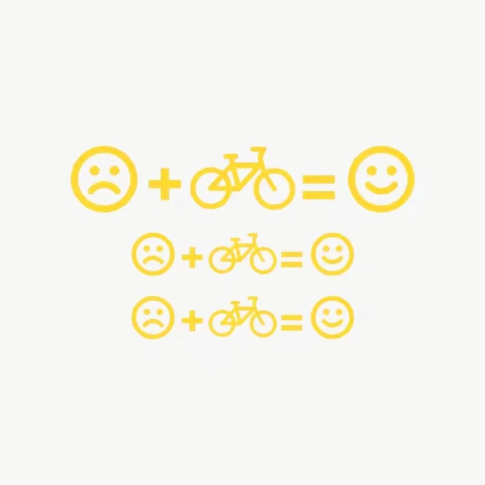 3 шт. Наклейки с эмодзи для велосипеда Виниловые декали для рамы MTB Дорожного велосипеда Мотоцикла Аксессуары для декора