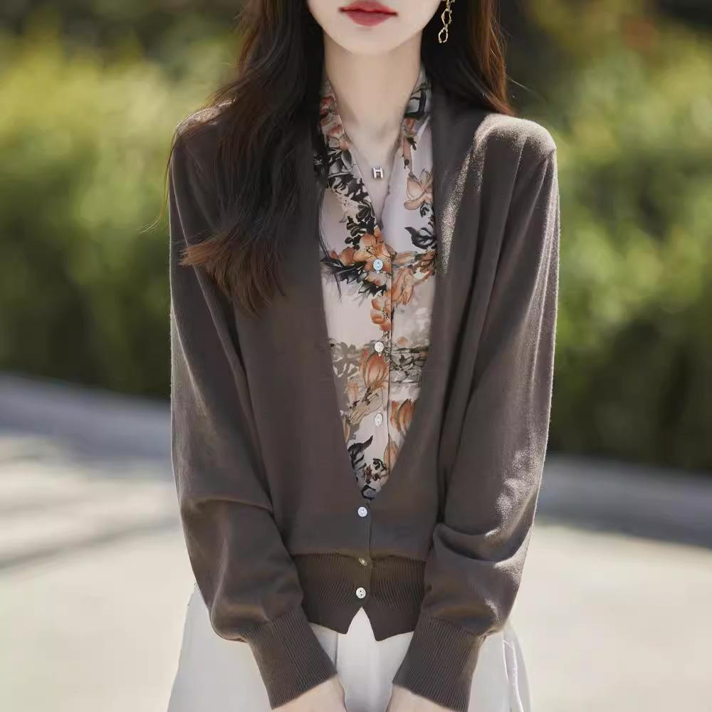 Женский вязаный кардиган в стиле Mirador, осенне-зимний модный темпераментный вязаный топ