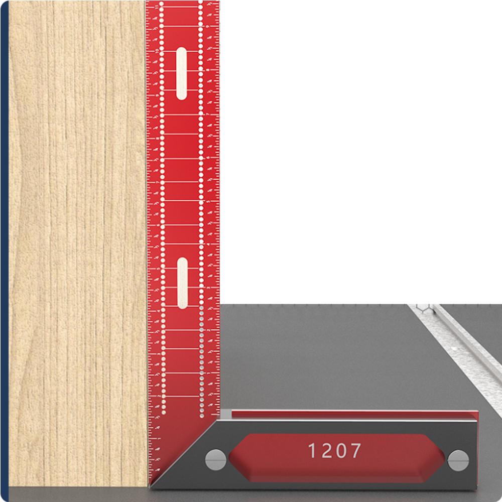 Деревообрабатывающий угольник Алюминиевый разметочный угломер для выравнивания и измерения Стропильная линейка