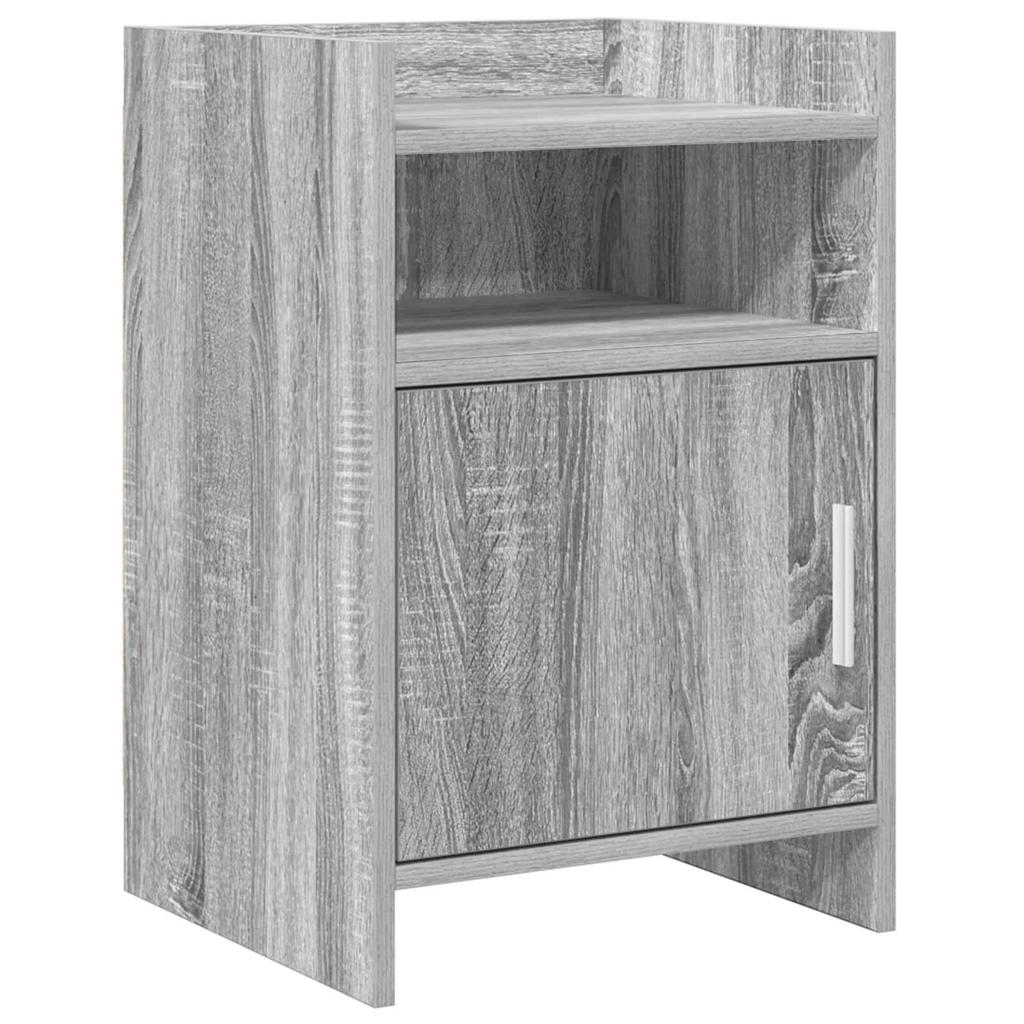 Nightstand Gray Sonoma 40 x 36 x 60 cm Engineered Wood