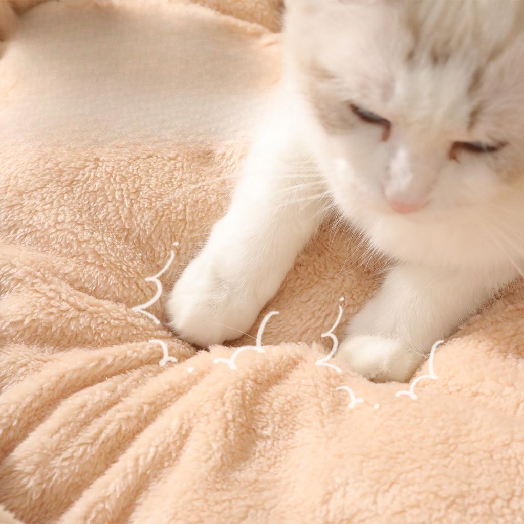 King size kennel oval cat nest large dog winter warm pet bed thickened plush nest pad pet supplies