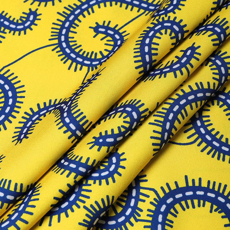 Women Large Size Round Neck Short Sleeve Printed Loose Blouse