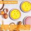 3Pcs Air Fryer Egg Mold Silicone Egg Poacher Cups Nonstick Egg Boiler Mold Microwave Egg Cooker Egg Cup Bite Maker for Oven
