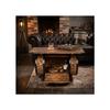 Table basse - CREATIVE COOPER - SK_DPSW_OP - Pin flammé - Forme tonneau - Porte abattante, rangement