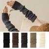 Cold Proof Warm Arm Sleeve Knitted Fingerless Gloves False Sleeves Arm Warmer Gloves  Casual Wear