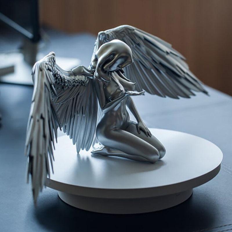 New Art Angel Goddess Statue Wings Cloak Cap Indoor Home Decoration Desktop Decoration Bedroom Decoration Figure